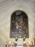 A Dorfmeister István által festett oltárkép, Szűz Mária születéséről