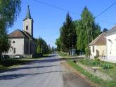 Village Center with the Catholic Church